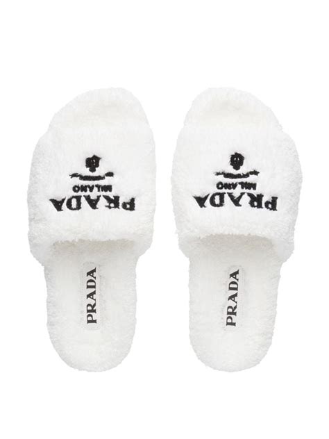 prada slippers pink|prada fluffy slides.